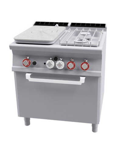 Cucina professionale a gas - Tuttapiastra con 2...