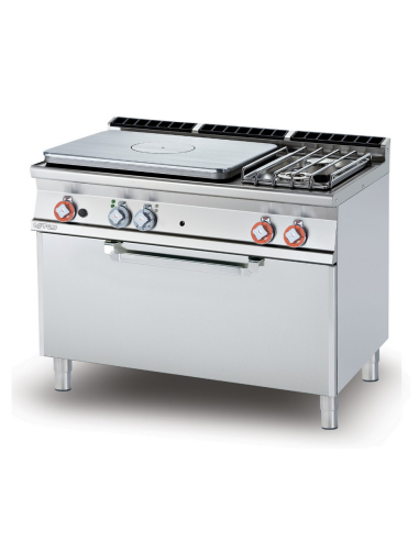 Cucina professionale a gas - Tuttapiastra 2...