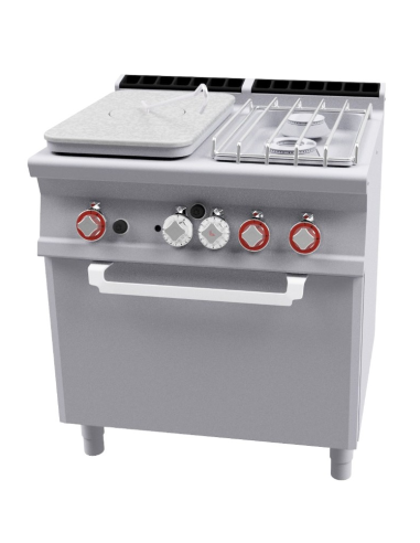 Cucina professionale a gas - Tuttapiastra con 2...