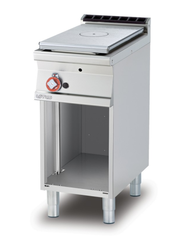 Professional gas stove - Plate with open...