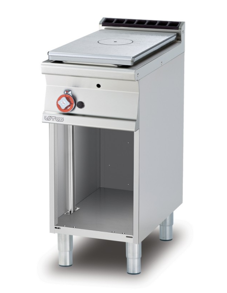 Professional gas stove - Plate with open compartment - cm 40 x 70.5 x 90 h