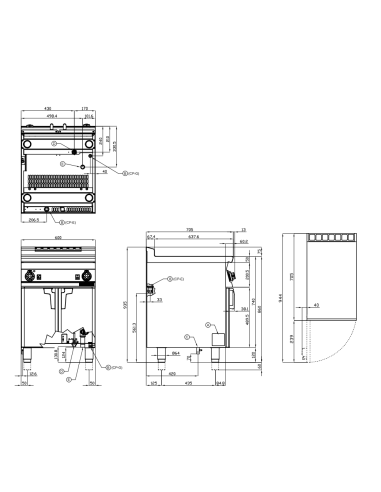 Professional electric pasta cooker - Capacity...