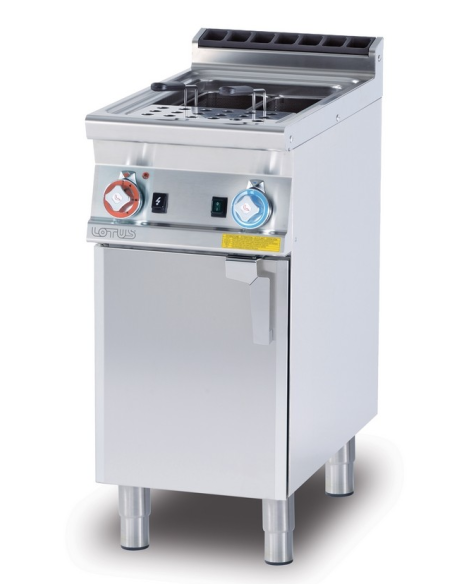 Cocedor de pasta a gas profesional - Capacidad depósito 25 litros - cm 40 x 70,5 x 90 h