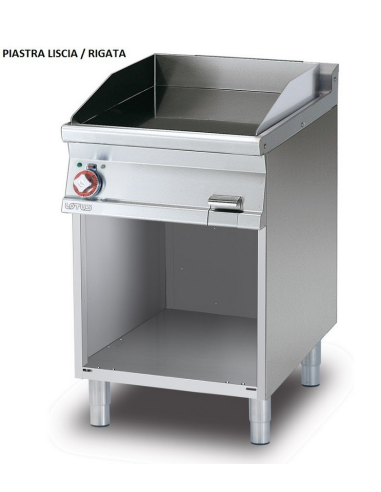 Fry top professionale elettrico con piastra 1/2...