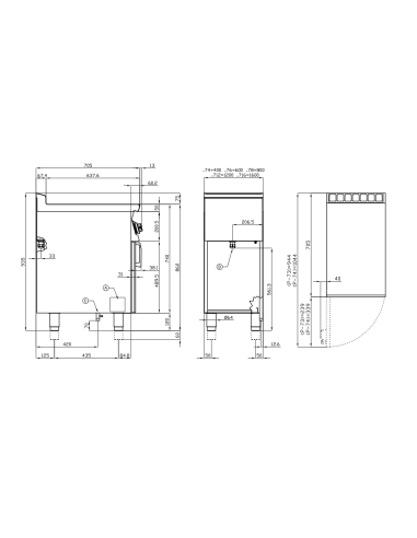 Fry top eléctrico profesional con placa de...