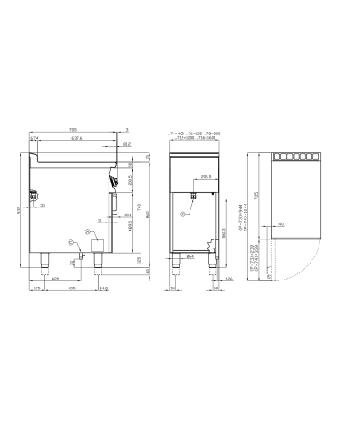 Griglia elettrica contact professionale -...