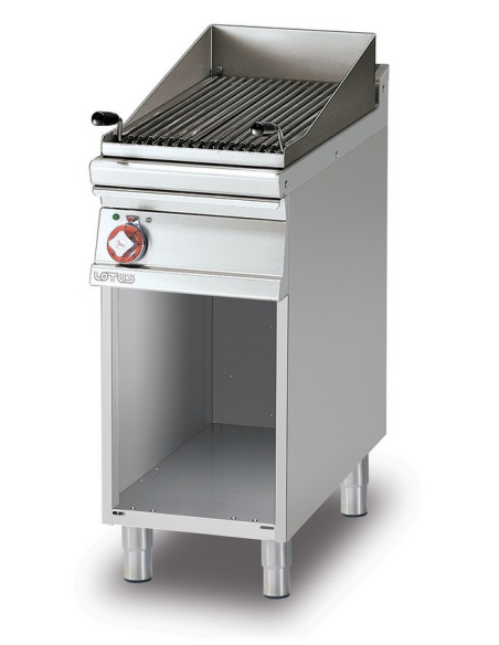 Griglia elettrica professionale - Griglia inox - Vano aperto - cm 40 x 70,5 x 90 h