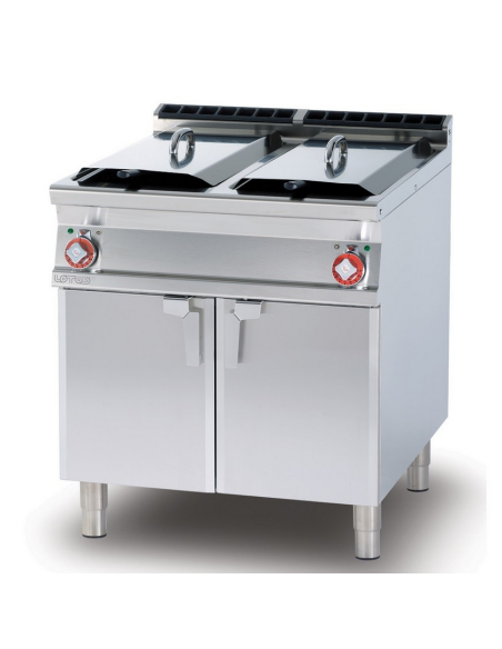Professional electric fryer - Capacity, 13+13-liter tanks lt - 80 x 70.5 x 90 cm h
