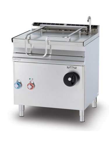 Professional electric griddle - Manual tilting...