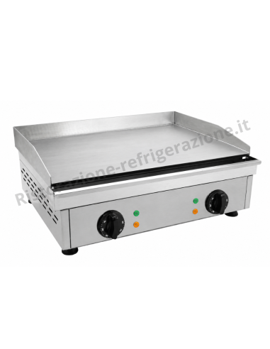 Fry top elettrico con piano di cottura liscio -...