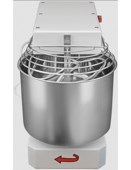 Impastatrice a spirale ad alta idratazione - capacità kg 10 - testa fissa - impasto per ciclo 10 kg