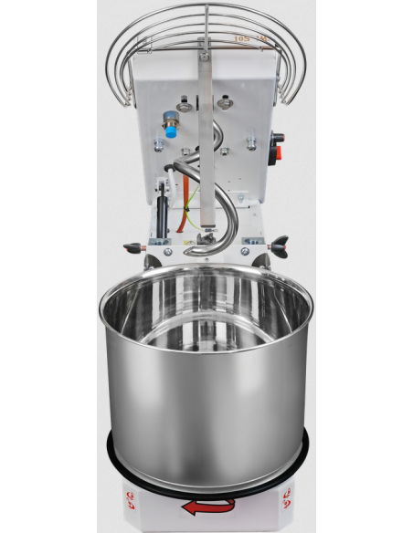 Impastatrice spirale ad alta idratazione - 10 velocità - capacità kg 10 - testa sollevabile vasca estraibile