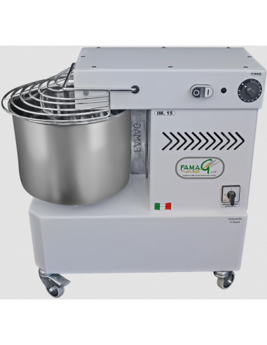 Spiral mixer Capacity 15 kg - fixed head - 15...