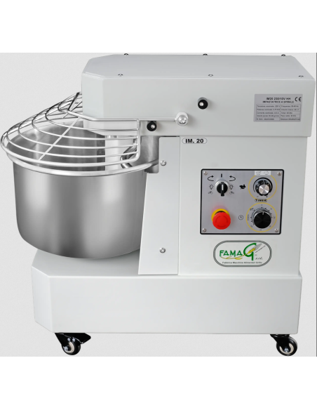 Spiral mixer High-moisture - 10 speeds - 20 kg capacity - fixed head