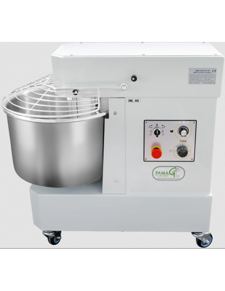 Spiral mixer High hydration - 10 speeds - 40 kg capacity - fixed head - 40 kg dough per cycle