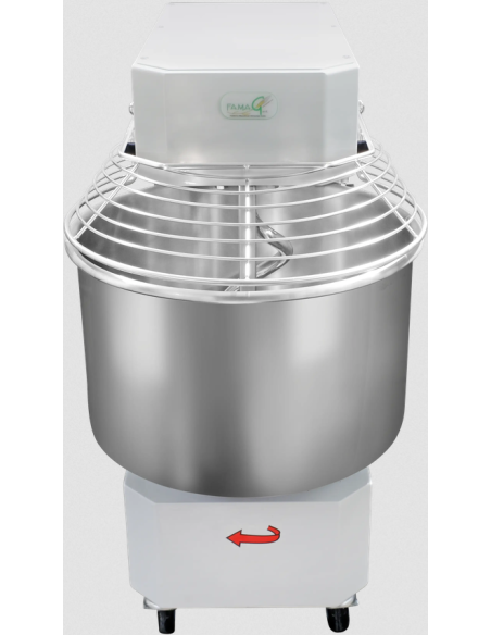 Spiral mixer High hydration - 10 speeds - 40 kg capacity - fixed head - 40 kg dough per cycle