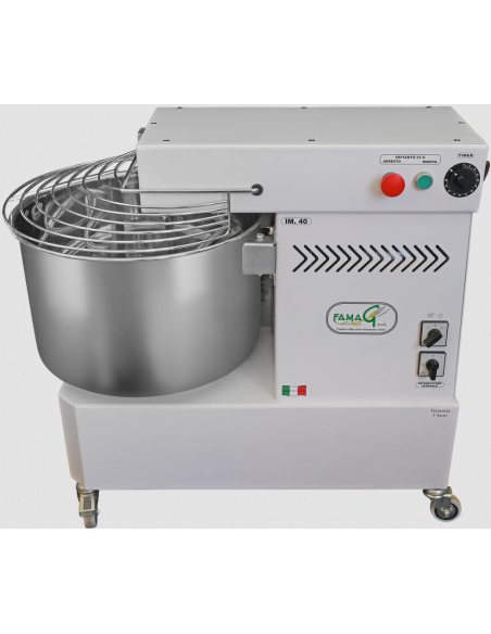Spiral mixer - Two speeds - Capacity 40 kg - cm 82 x 47 x 79 h