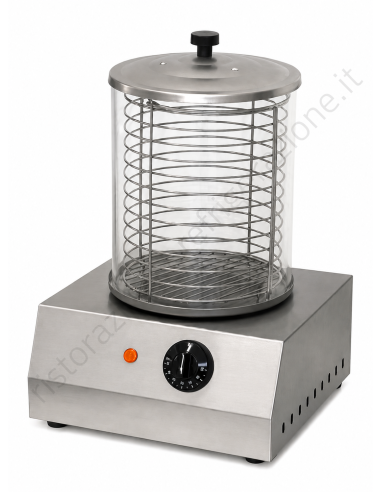 Glass-tub hot dog warmer and cooker -...