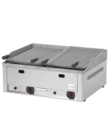 Lava stone grill - Rod-style cooking surface...