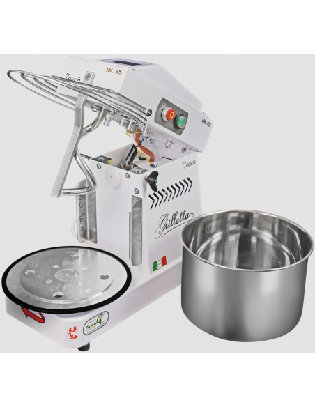 Spiral mixer High-moisture - TouchScreen - 6 kg capacity - liftable head, removable tub