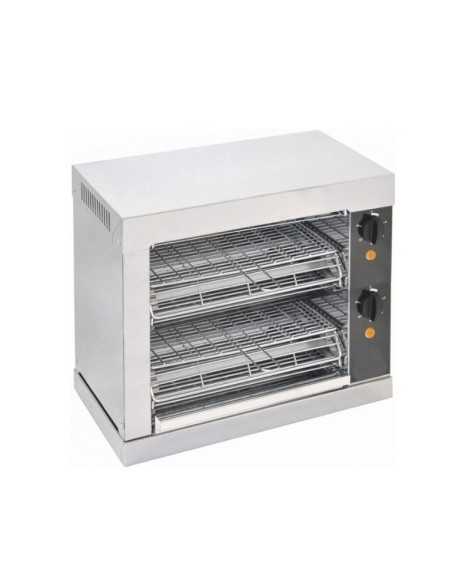 Tostadora profesional con 1 rejilla - Con resistencias de cuarzo - Energía 3 kW - Cm 44 x 24 x 38 h