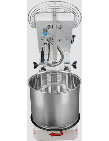 Spiral mixer 10 speeds - 8 kg capacity - liftable head removable tub