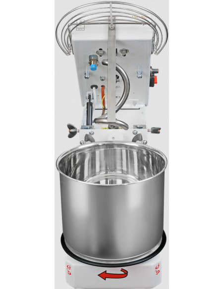 Spiral mixer High-capacity hydration - 8 kg capacity - liftable head removable basin
