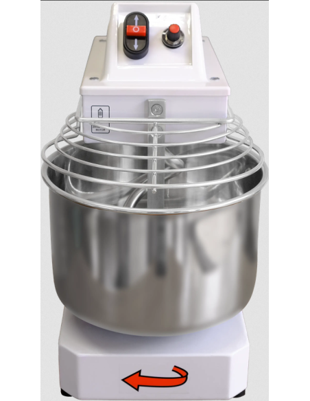 Impastatrice spirale ad alta idratazione - capacità kg 5 - testa fissa - impasto per ciclo 5 kg