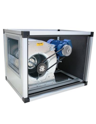 Cased centrifugal fan with gear drive -...
