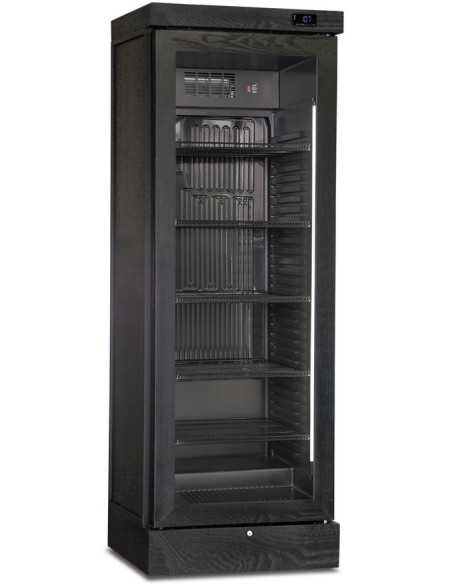 Vetrina refrigerata per vino rivestita in Legno - Temperatura +3° +16 °C - cm 66 x 64.5 x 188.5 h