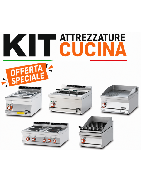 Electric Bain Marie, 25L Pasta Cooker, Electric Fry Top, Lava Rock Grill, 2-Zone Ceramic Range