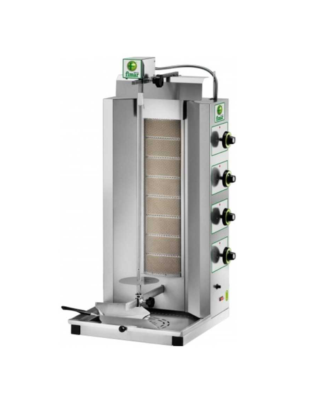 Complete Kebab Kit with Refrigerated Saladette, Electric Gyros, Fry Top and Double Fryer