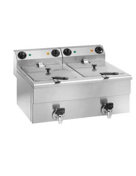 Complete Kebab Kit with 6-Burner Gas Gyros, Fry Top, Double Fryer and 200 cm Hood