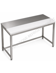 Tavolo AISI 304 - 1/2 piano polietilene 1/2 AISI 304 -...