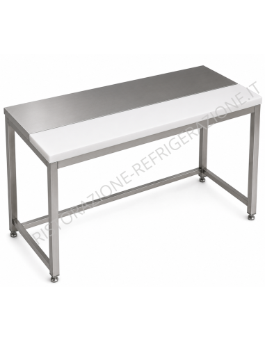 Tavolo AISI 304 - 1/2 piano polietilene 1/2...