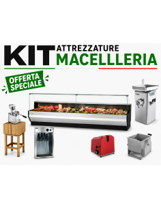 Kit Completo para Carnicería con Picadora Refrigerada,...