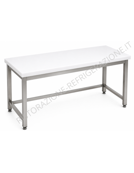 Table per day AISI 304 - Polyethylene top - Depth 80