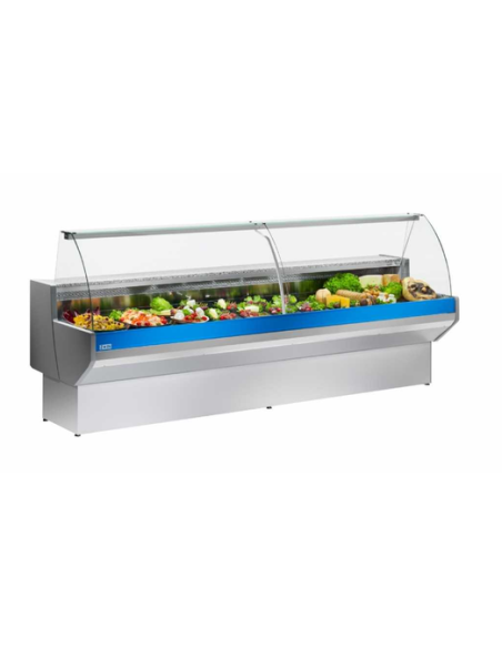 Kit completo para carnicería con mostrador de alimentos, vitrina de maduración y picadora de carne refrigerada