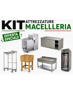 Kit Completo Macelleria con Tritacarne, Segaossa e...