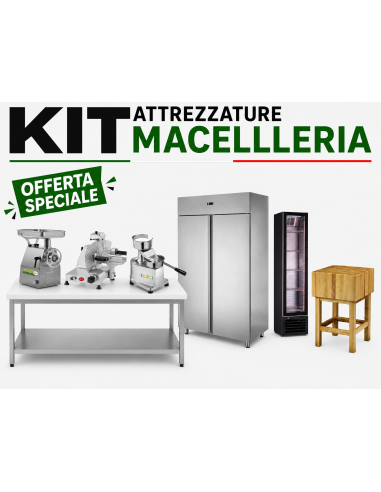 Complete Butchery Kit with 1400 L Refrigerator,...