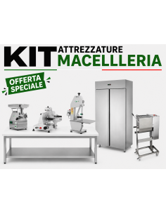 Complete Butchery Kit with 600 kg/h Meat Grinder, Meat...