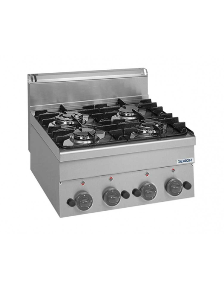 700 L fridge, 9+9 fryer, 4-burner gas range, 430 sliding-door table 200 cm, motorless hood 240 cm, electric ribbed griddle