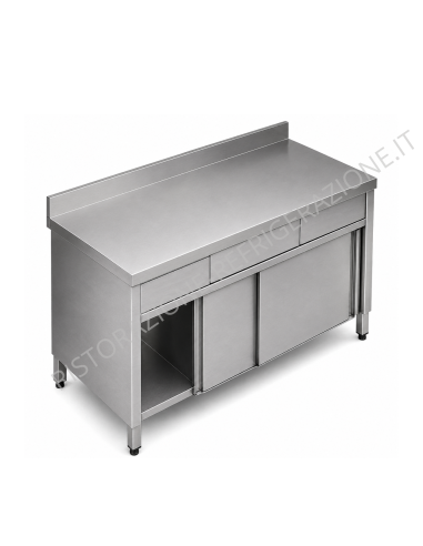 Mesa cerrada AISI 304 - Profundidad 60 -...