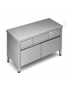 Mesa cerrada palizas  AISI 304 - Dibujo - Profundidad 70 2