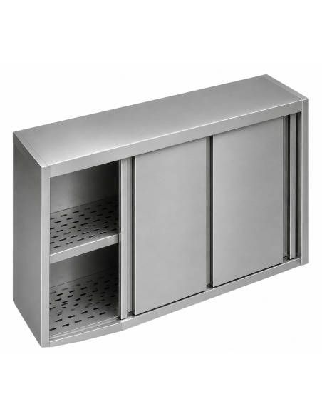 Sliding wall-mounted shelves - Height 60 cm - Dimensions various