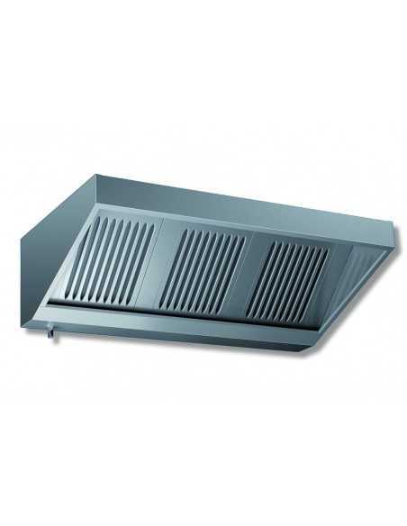 Frigo 1400 L, plancha, freidora 8+8 L, lavamanos, 6 fuegos, horno, abatidor, campana 200 cm, mesa fría 178 cm, cuecepastas 24 L