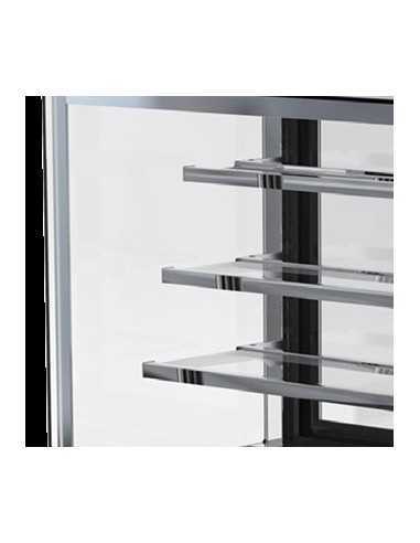Hot showcase display 4-sided glass – 460 Lt –...