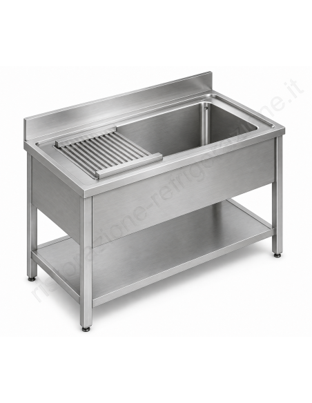 Lavello macero ewash pentole - Con estante - Profundidad 70