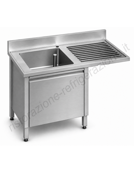 Eviers cantilever taquilla - Profundidad 70 - Derecha de la mano derecha