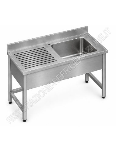 Lavello a giorno - Depth 70 - N. 1 tub -...